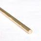 Brass Gallery Rail raw solid brass round rod for shelf gallery rails, close-up view on a clean white background showing polished golden brass surface.